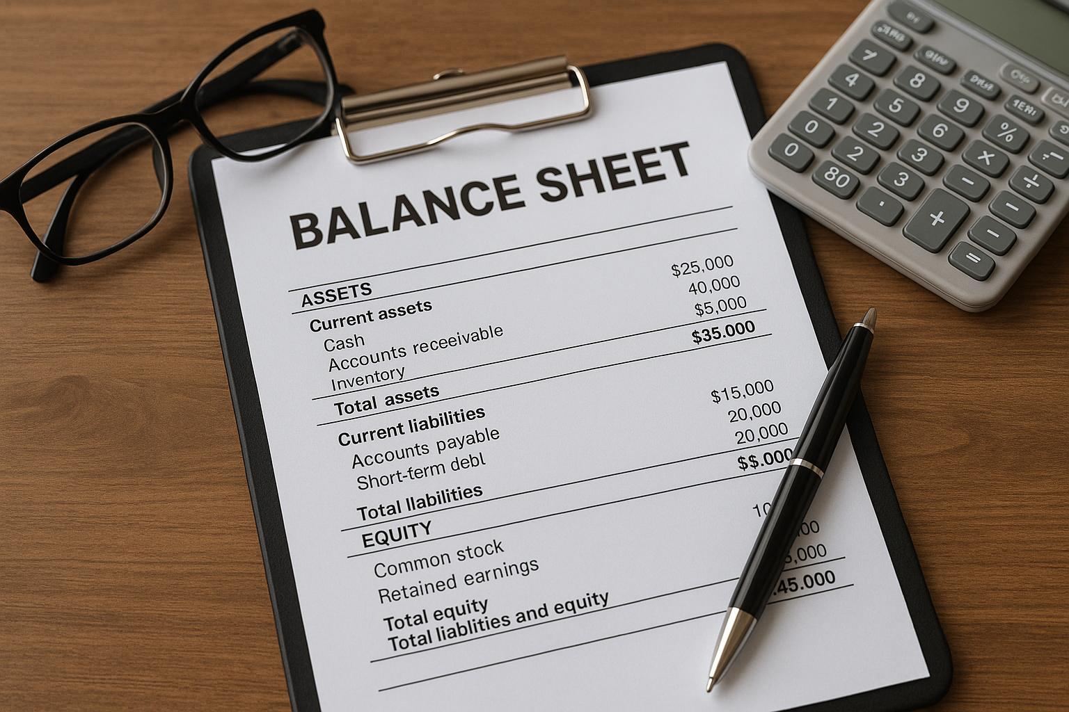 What is a balance sheet?